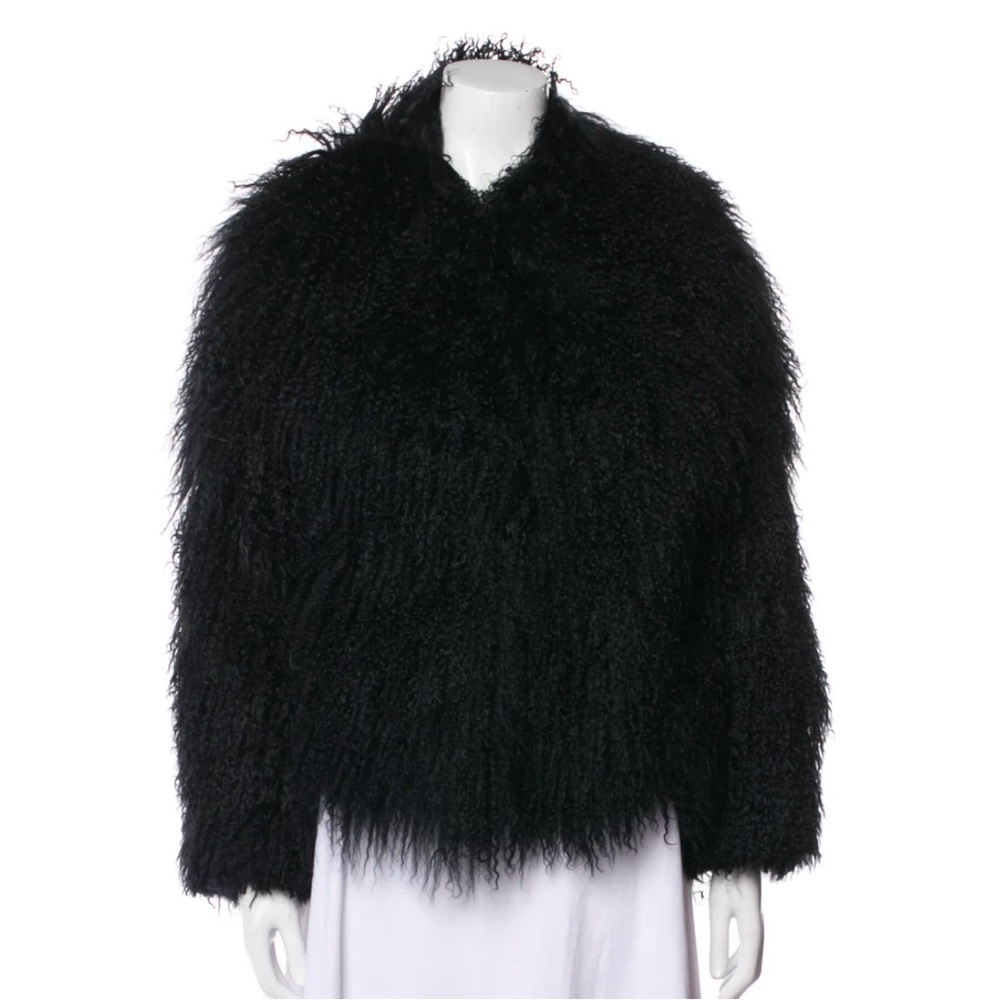 Vintage 80s Marvin Richards Mongolian Lamb Fur Jacket